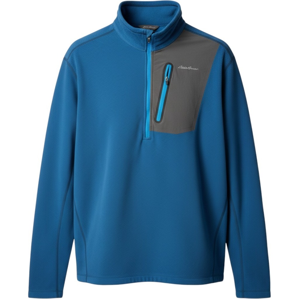 Eddie Bauer First Ascent Pullover Mens 2XL Blue 1/4 Zip